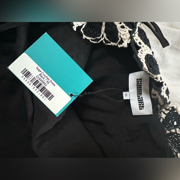 NWT Saint Art Sage slip dress with crochet, size XS - Picture 9 of 9